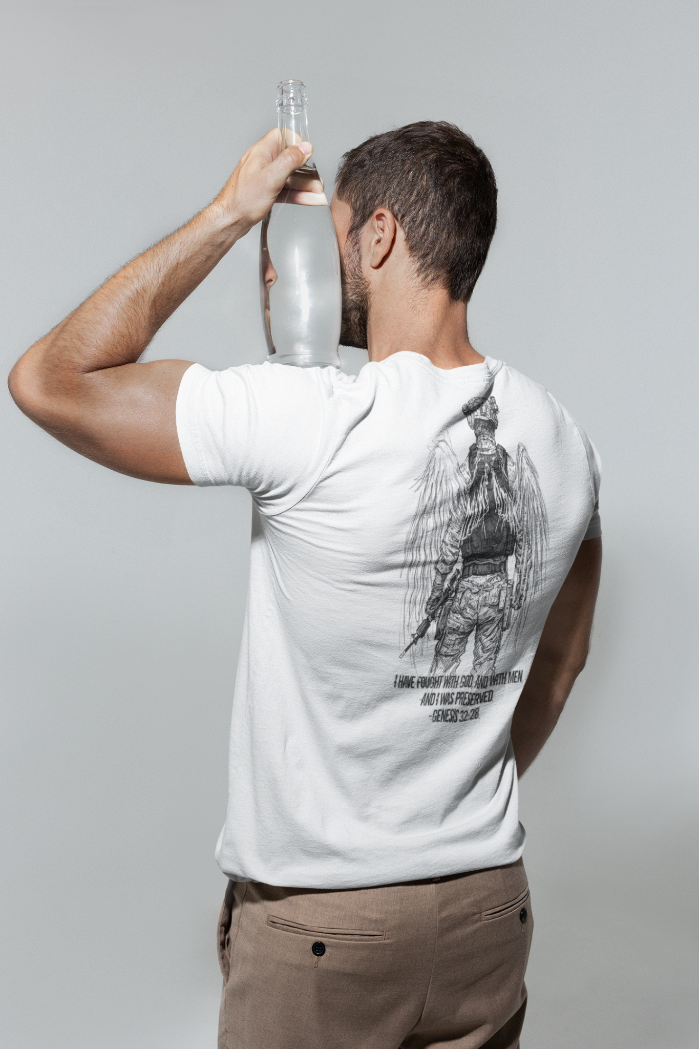 Christian Faith T-Shirt I Genesis 32:28 Scripture Tee I Unseen Collection