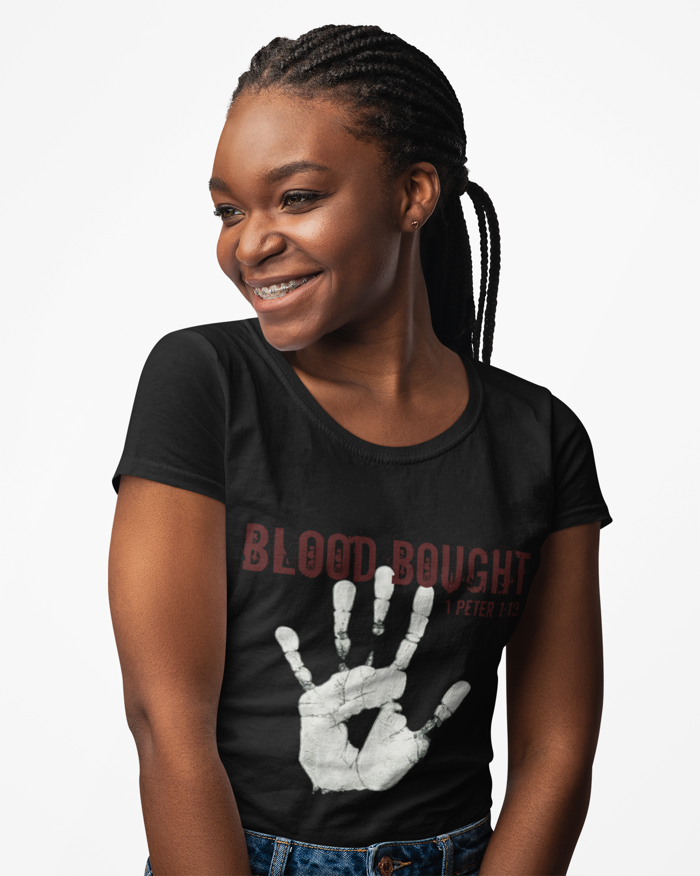 Christian Faith T-Shirt I Blood Bought I Ghost Collection