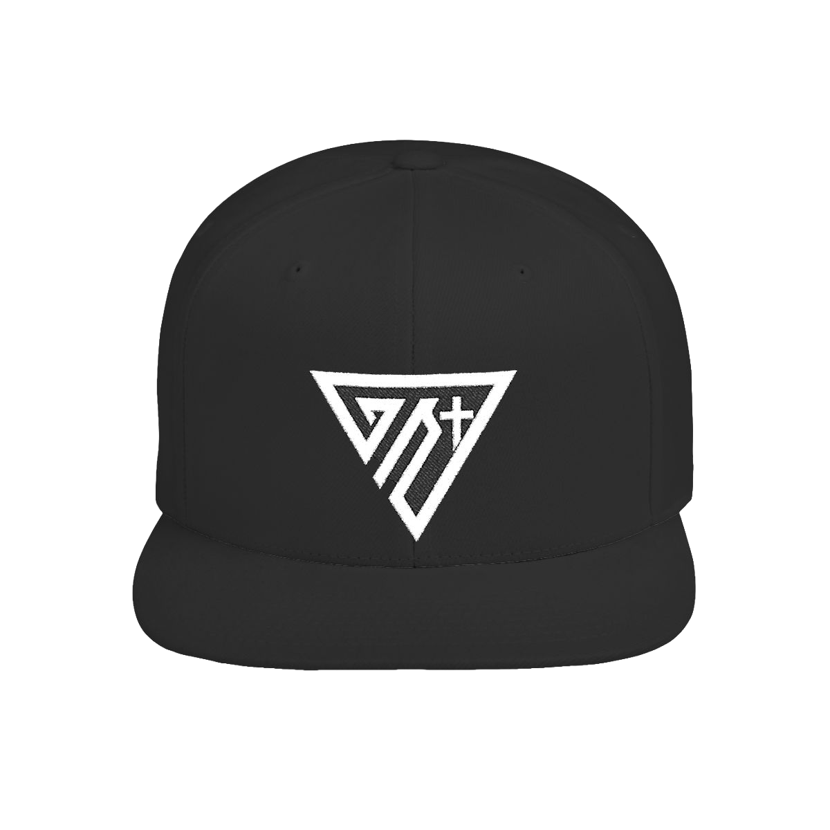 Ghost Nation Emblem Flat Bill Snapback Hat