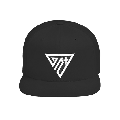 Ghost Nation Emblem Flat Bill Snapback Hat