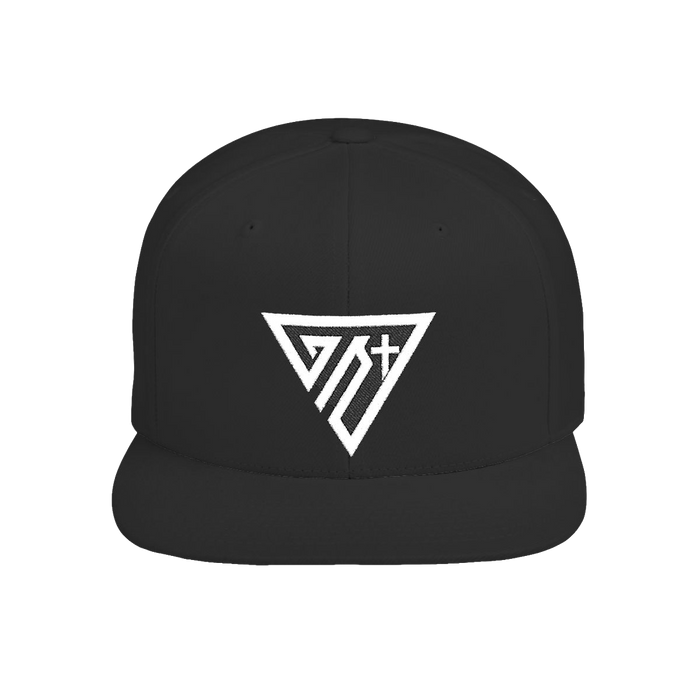 Ghost Nation Emblem Flat Bill Snapback Hat