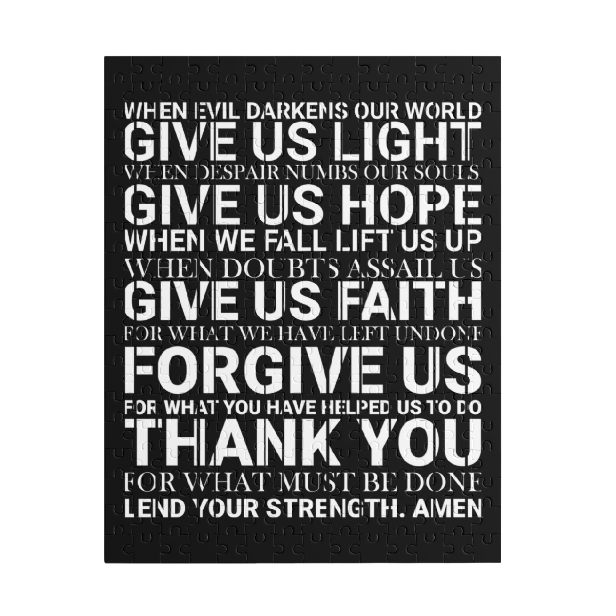 Genesis Prayer Jigsaw Puzzle