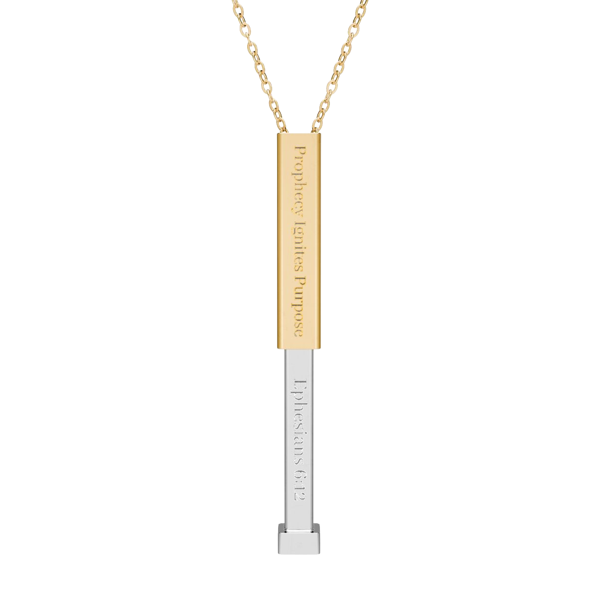 Hidden Message Necklace: Ephesians 6:12