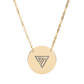 Triangle Emblem Circle Necklace