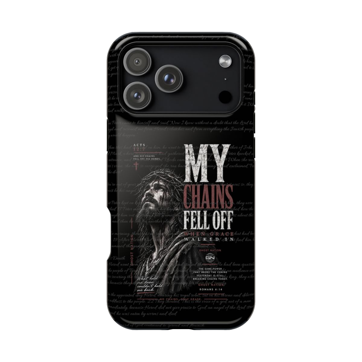 MAGNETIC TOUGH PHONE CASE, ACTS 12:7