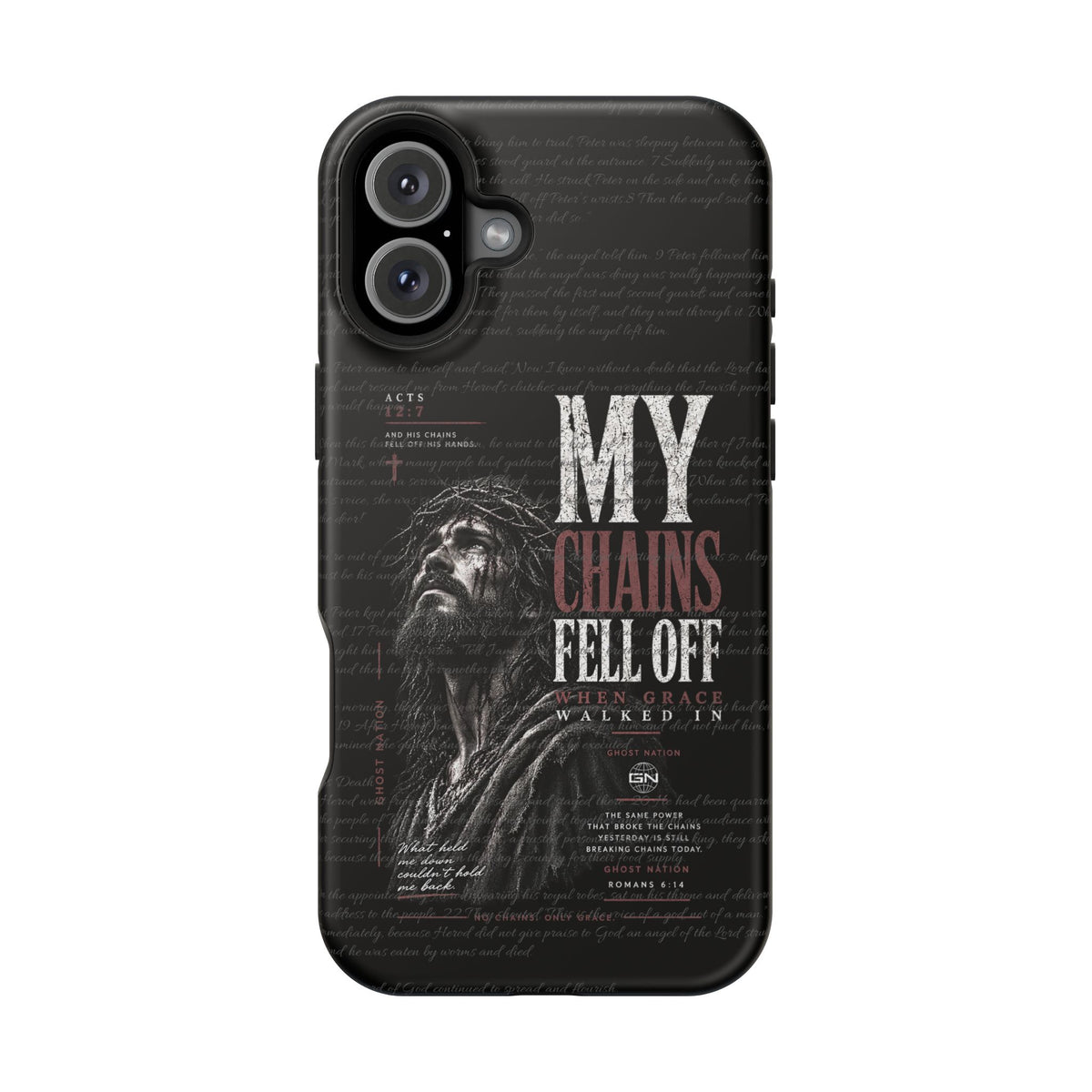 MAGNETIC TOUGH PHONE CASE, ACTS 12:7