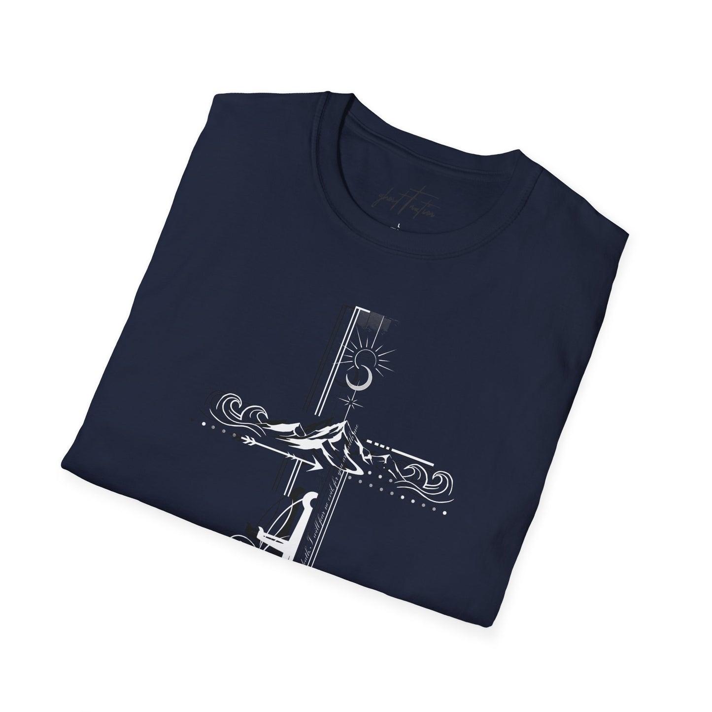 Christian Cross T-Shirt I Minimal Faith Tee I Ghost Collection