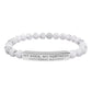 Natural Stone Stretch Bar Bracelet (Engraving), PSALM 18:2