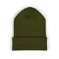 Triangle Emblem Cuffed Beanie