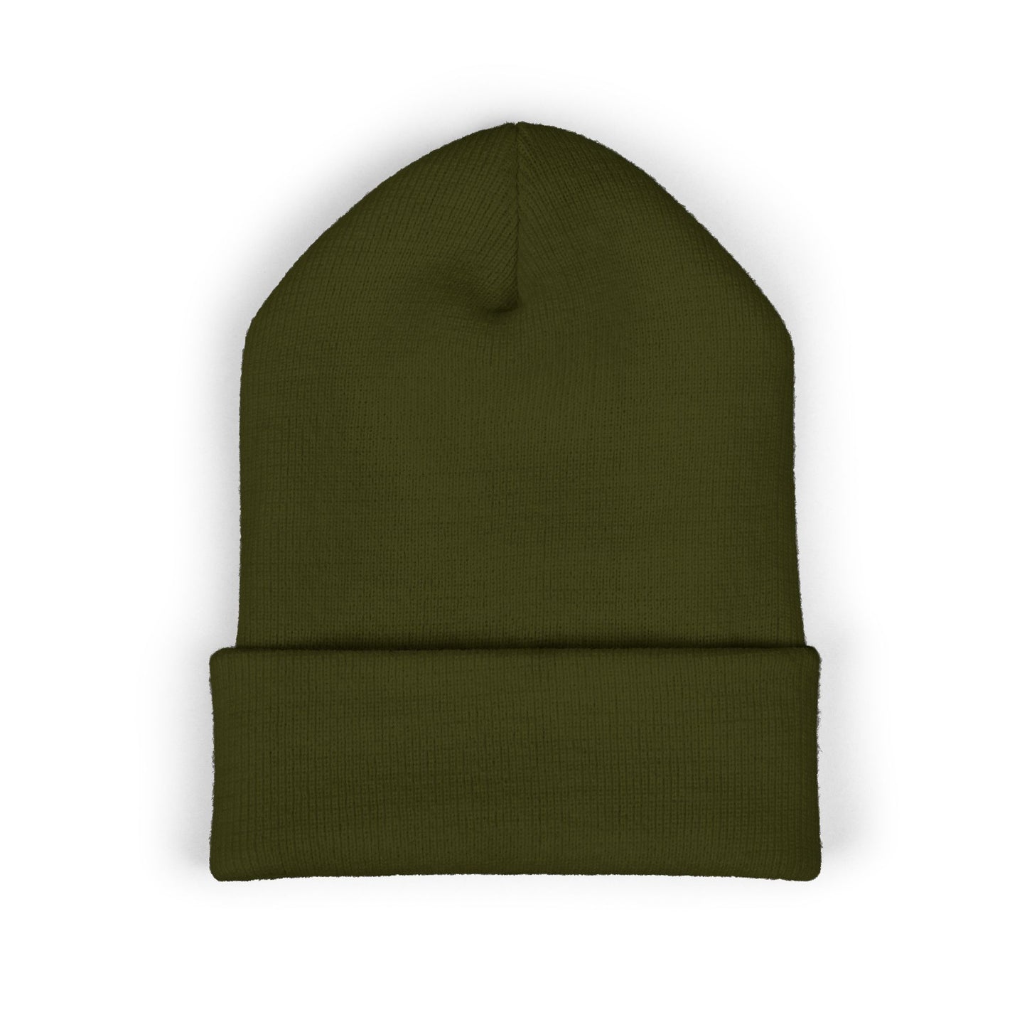 Triangle Emblem Cuffed Beanie