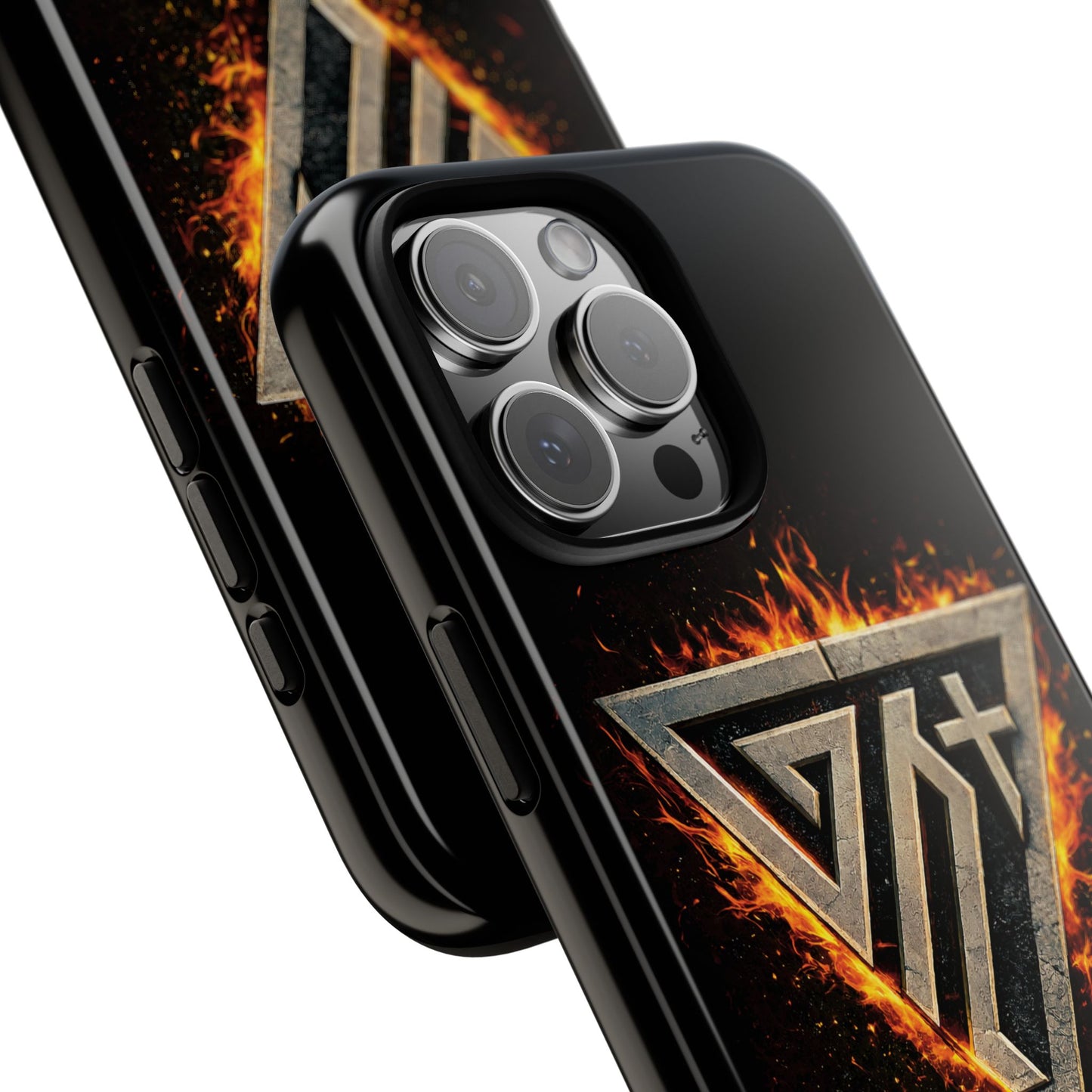 Christian Phone Case I Genesis Collection I Spiritual Warfare Flame Emblem