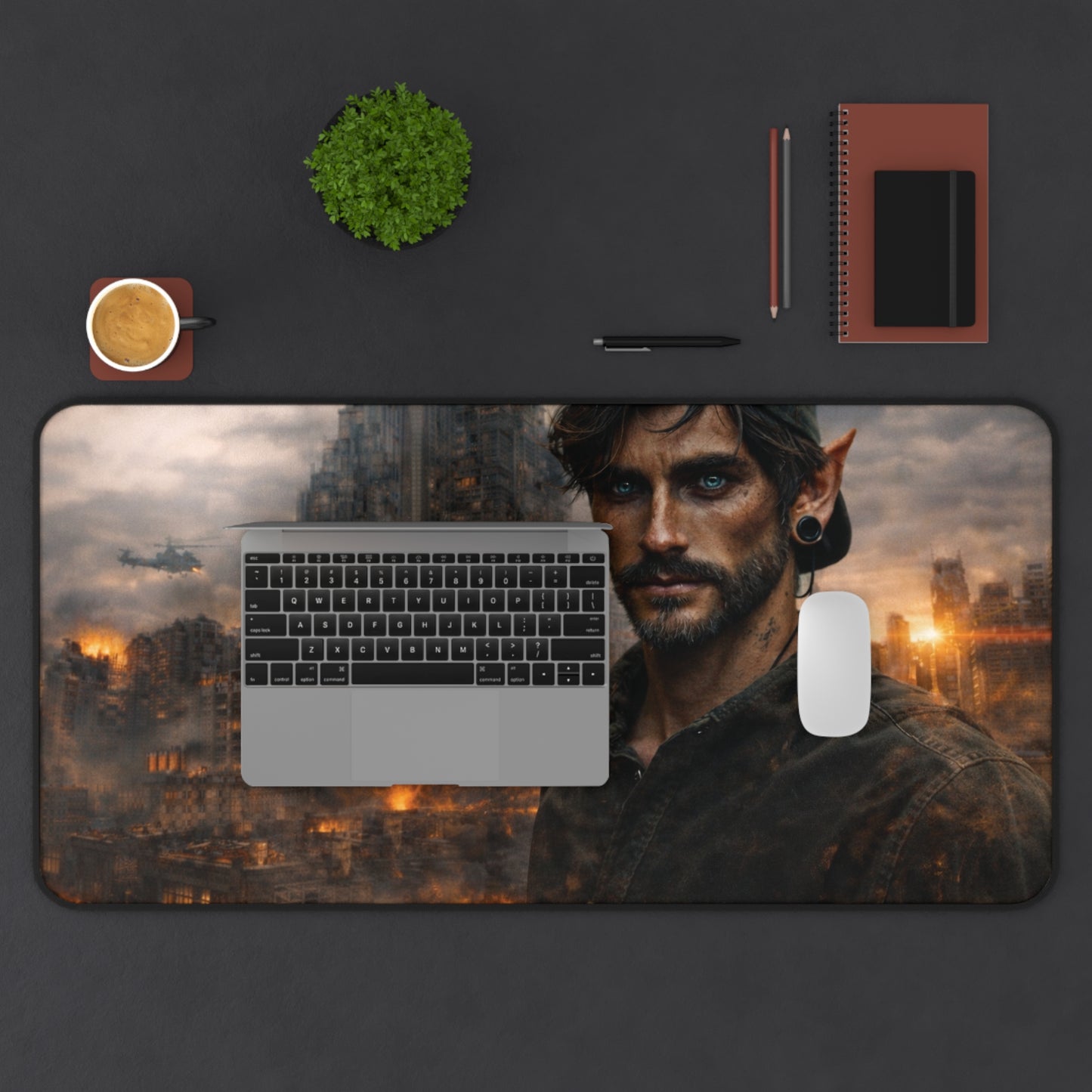 Fantasy Desk Mat I Genesis Collection I Dex Elf Warrior