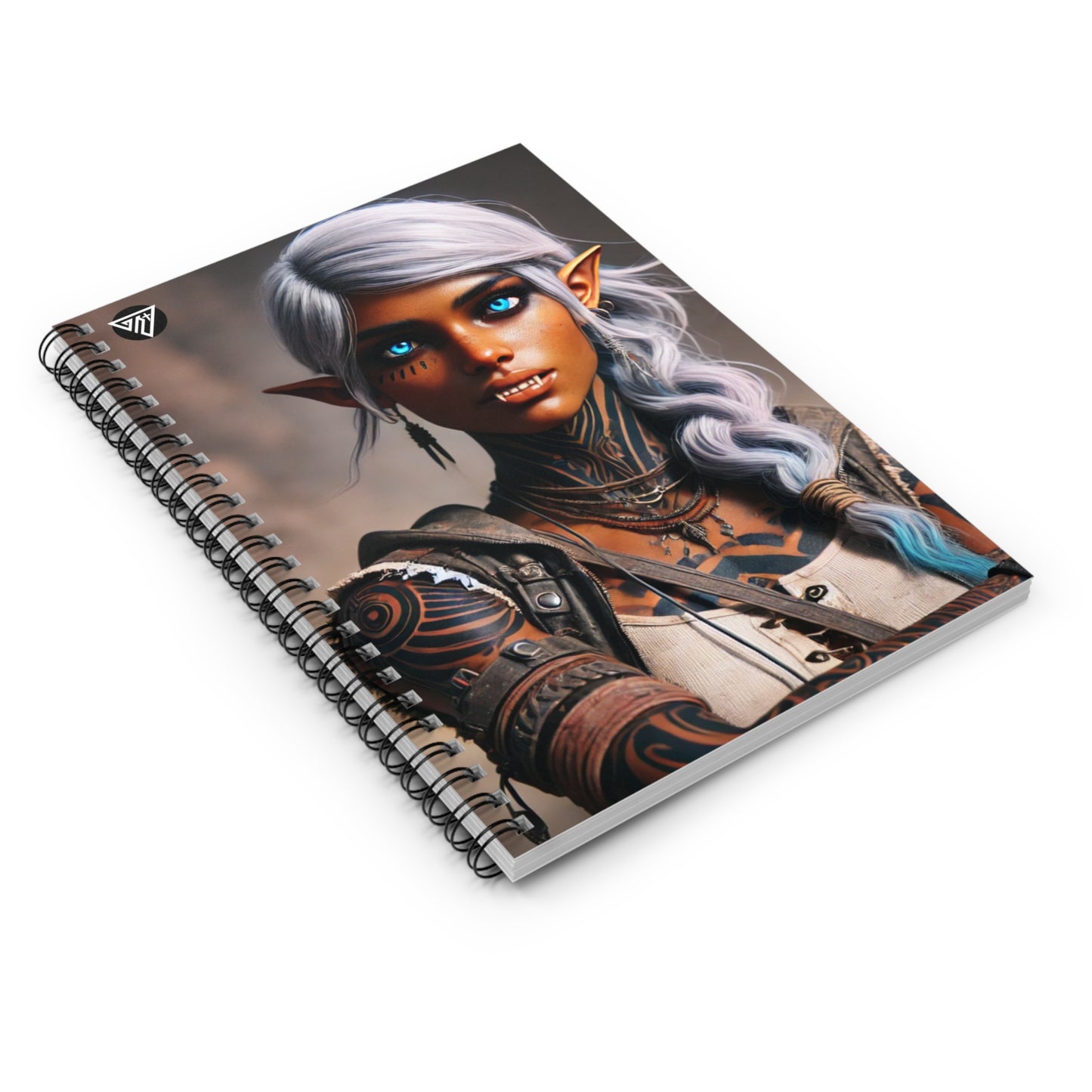 Fantasy Spiral Notebook I Genesis Collection I Mora Arcane Warrior