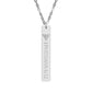Engraved Vertical Bar Necklace