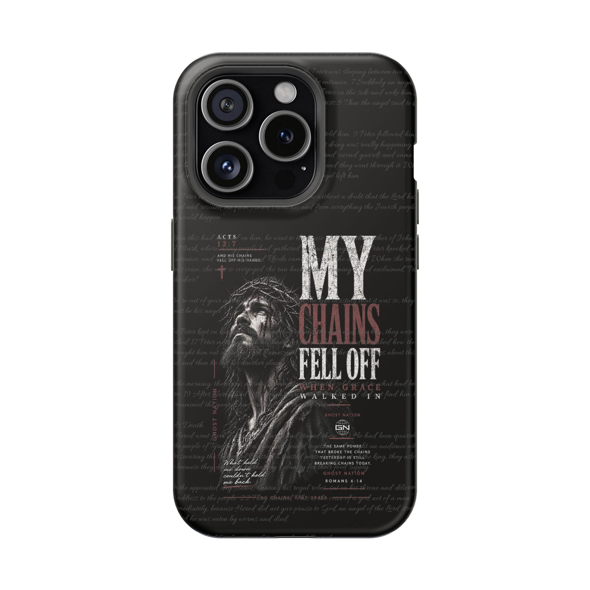 MAGNETIC TOUGH PHONE CASE, ACTS 12:7