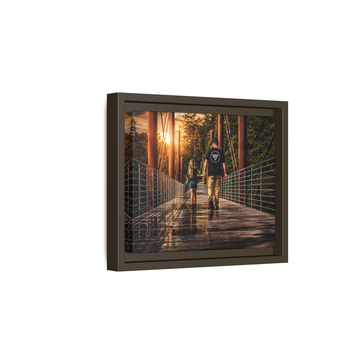 Framed Matte Canvas Print — "The Best Memories Aren't Planned" Wall Art