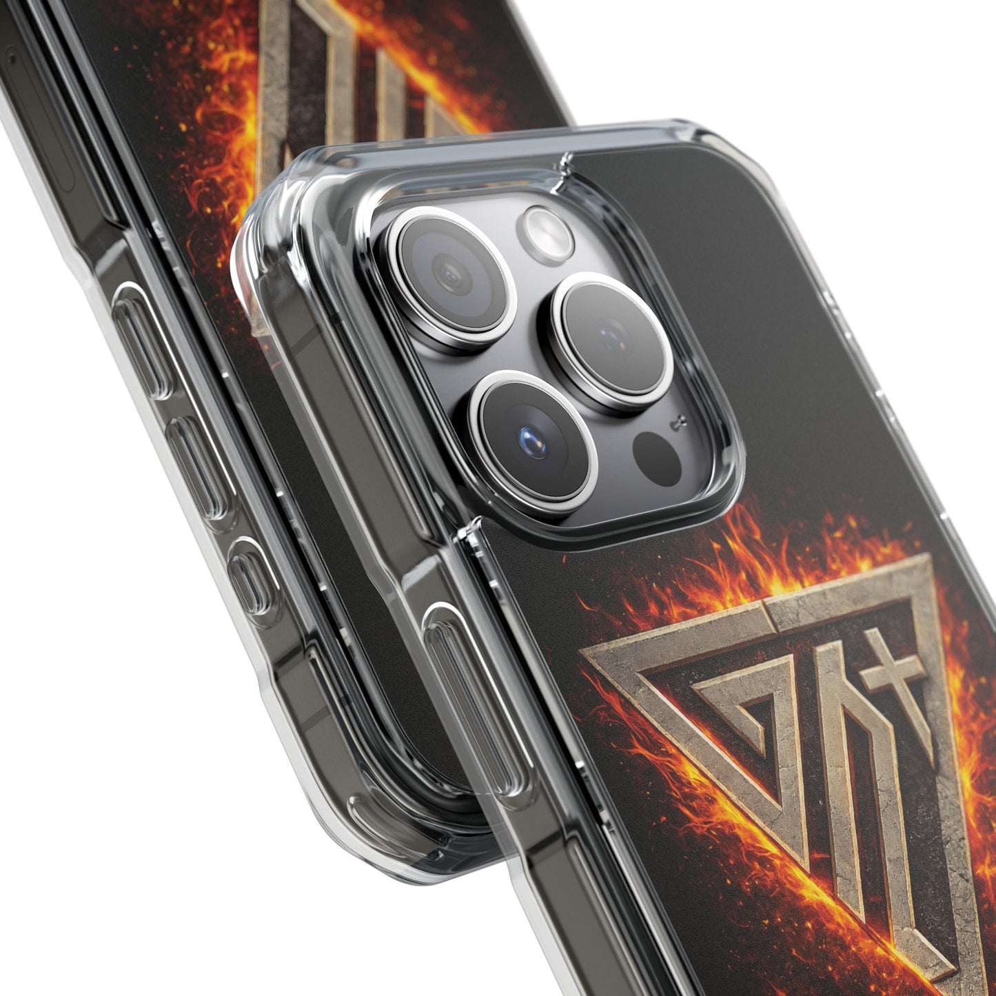 Clear Magnetic Phone Case I Ephesians 6:12