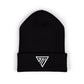 Triangle Emblem Cuffed Beanie