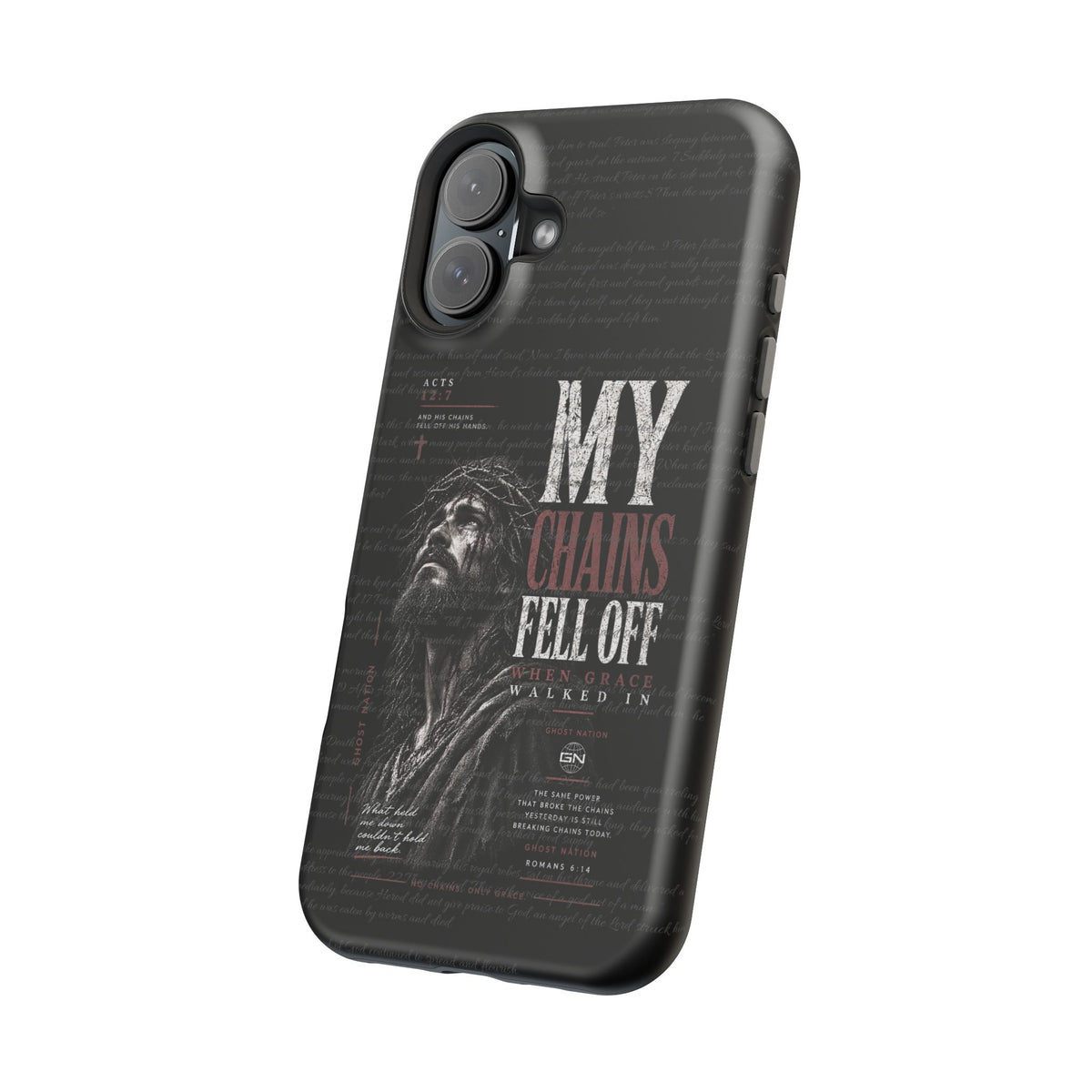 MAGNETIC TOUGH PHONE CASE, ACTS 12:7