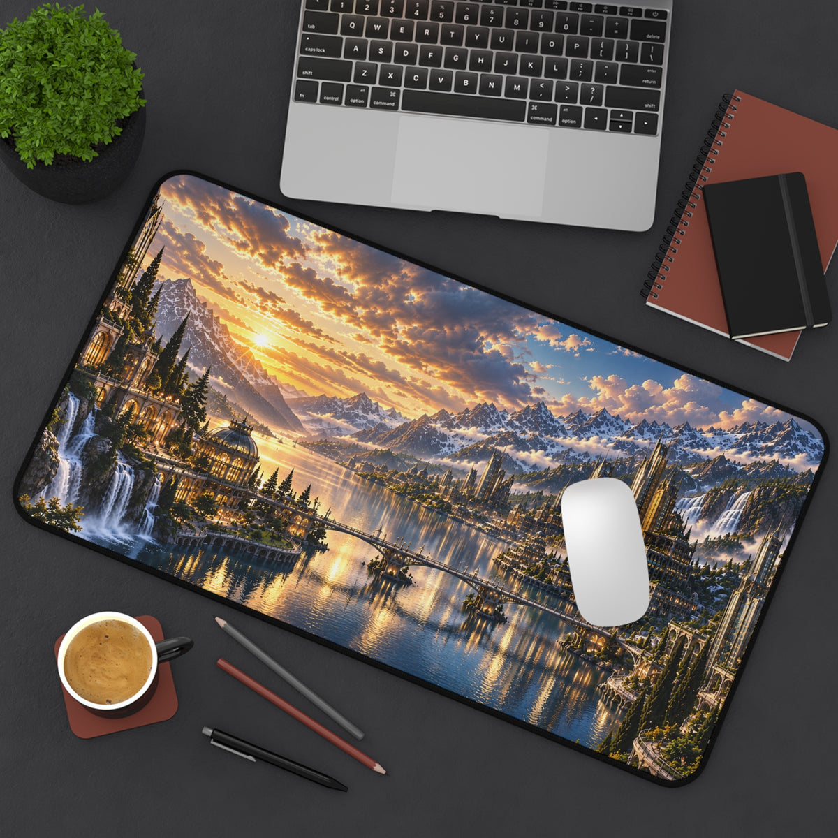 LUMIÈRE SUNSET CITY DESK MAT