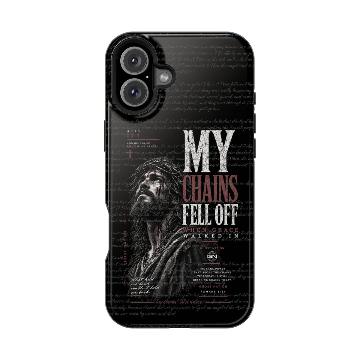 MAGNETIC TOUGH PHONE CASE, ACTS 12:7