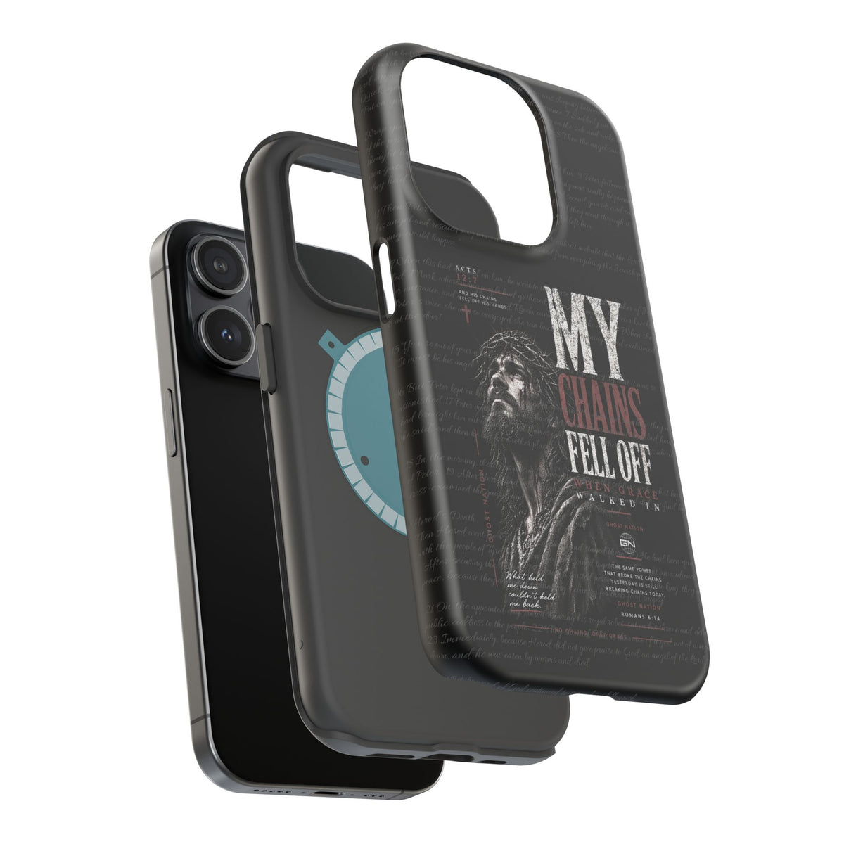 MAGNETIC TOUGH PHONE CASE, ACTS 12:7