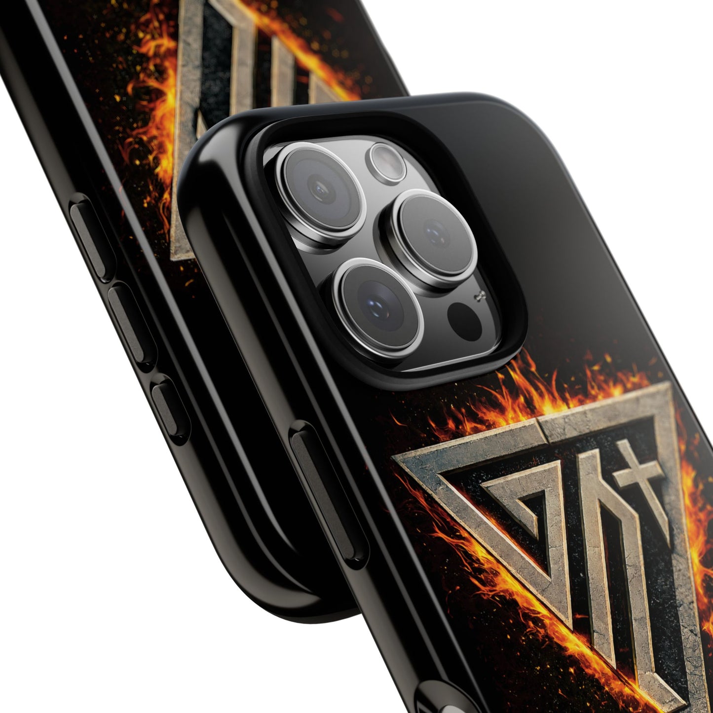 Christian Phone Case I Genesis Collection I Spiritual Warfare Flame Emblem