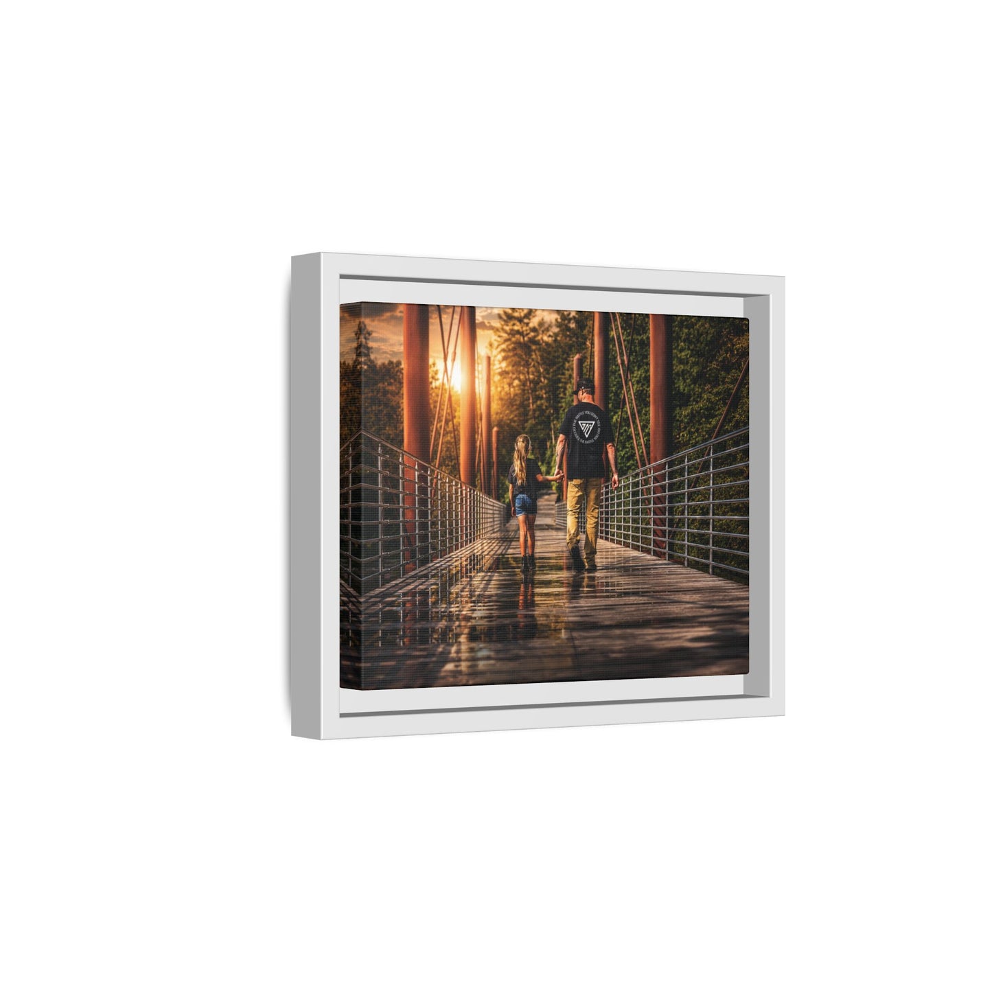 Framed Matte Canvas Print — "The Best Memories Aren't Planned" Wall Art