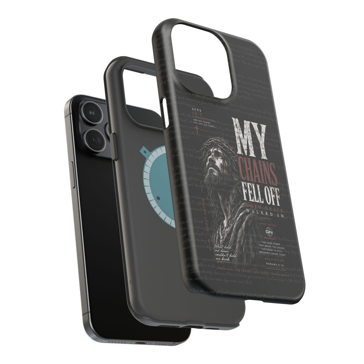 MAGNETIC TOUGH PHONE CASE, ACTS 12:7