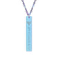 Engraved Vertical Bar Necklace