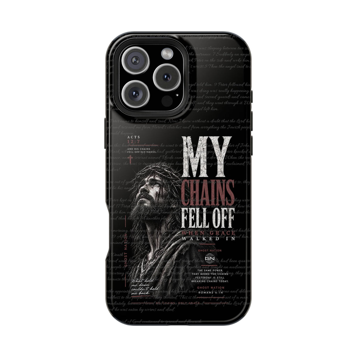 MAGNETIC TOUGH PHONE CASE, ACTS 12:7