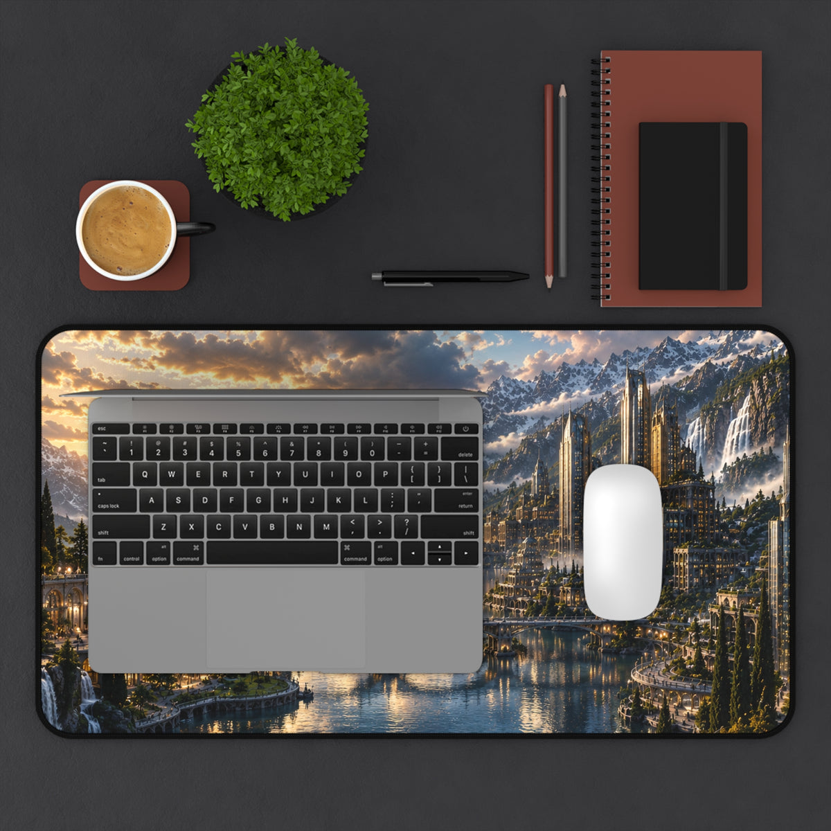 LUMIÈRE SUNSET CITY DESK MAT