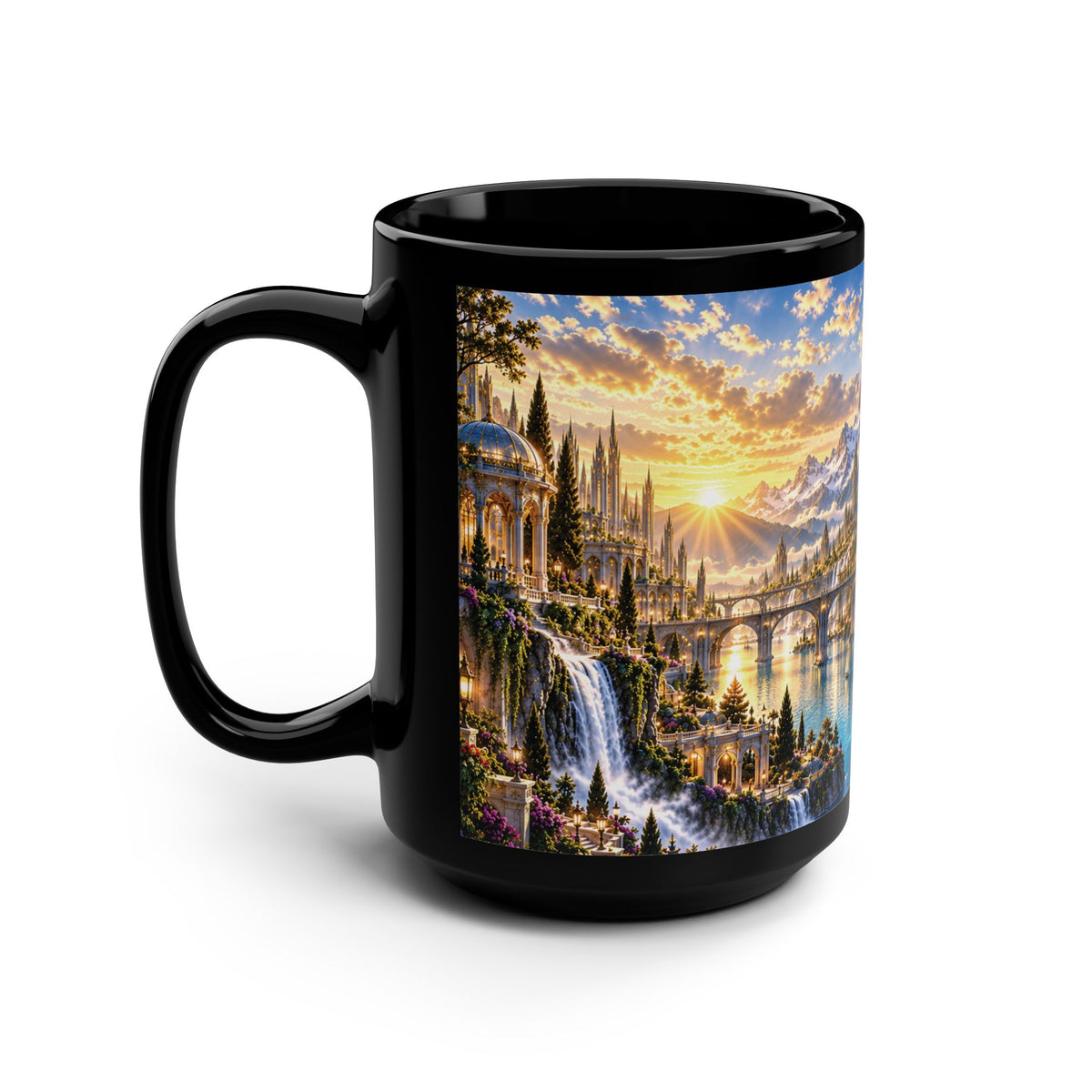 LUMIÈRE CITY 15OZ BLACK MUG
