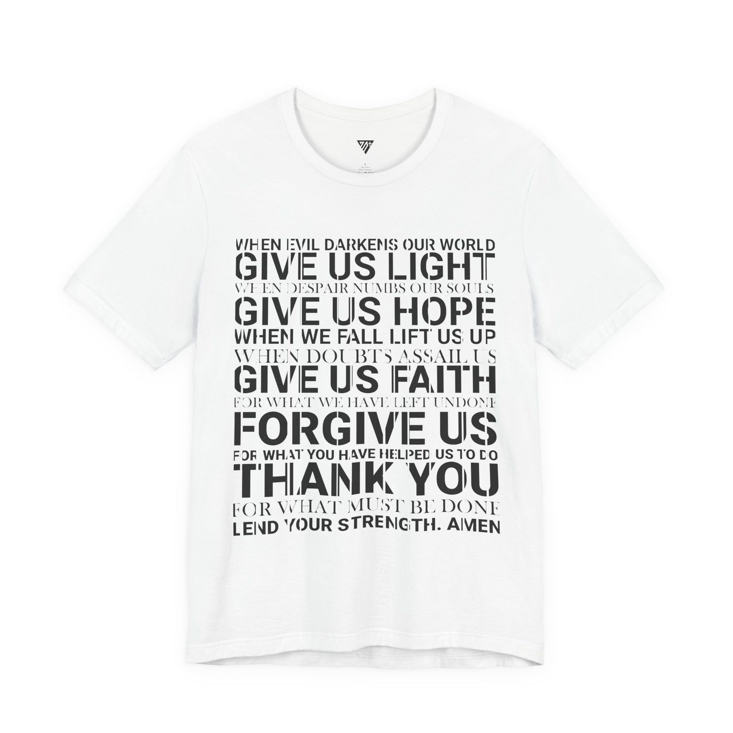 Genesis Prayer T-Shirt I Genesis Collection I Minimal Faith Shirt