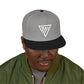 Embroidered Emblem Snapback Hat