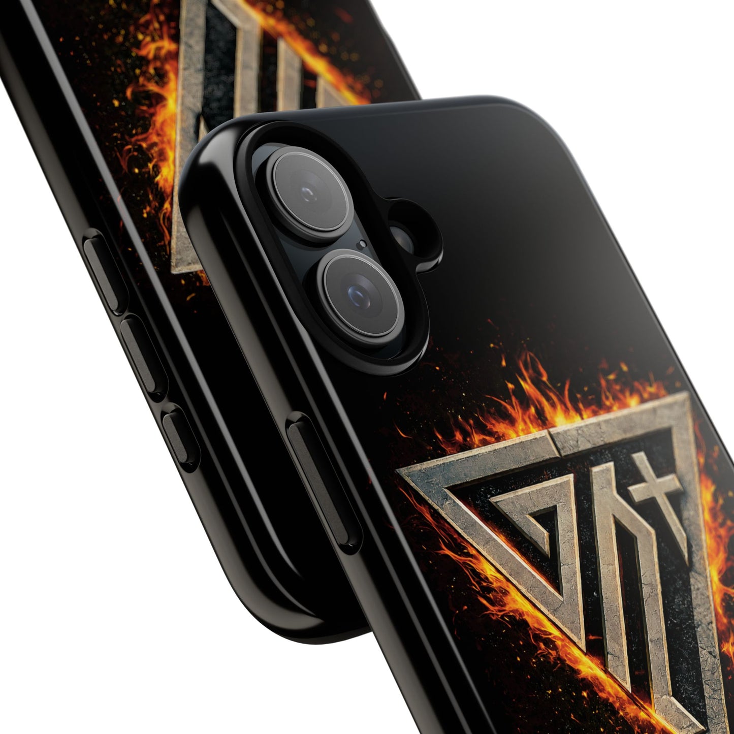 Christian Phone Case I Genesis Collection I Spiritual Warfare Flame Emblem