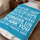 Genesis Prayer Velveteen Plush Blanket