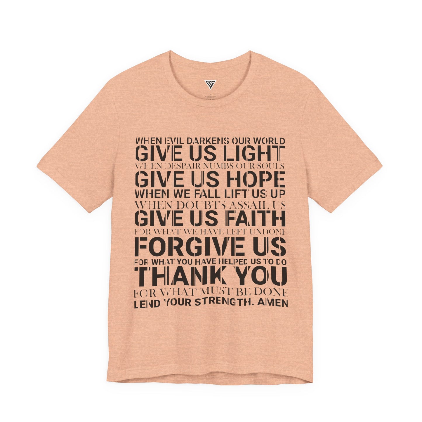 Genesis Prayer T-Shirt I Genesis Collection I Minimal Faith Shirt