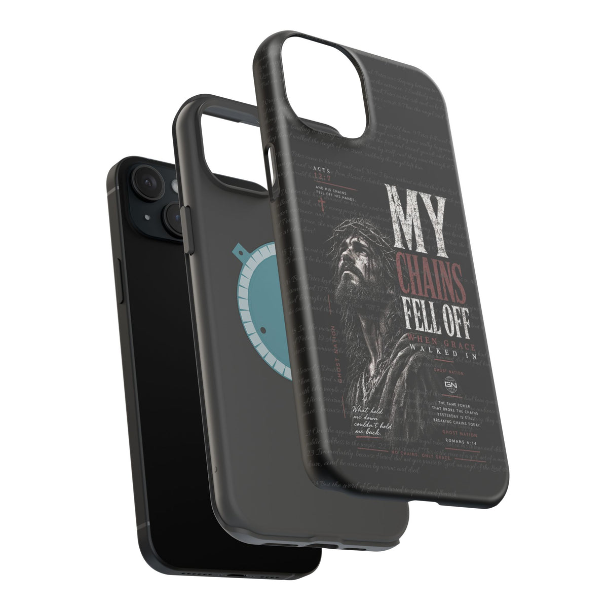 MAGNETIC TOUGH PHONE CASE, ACTS 12:7