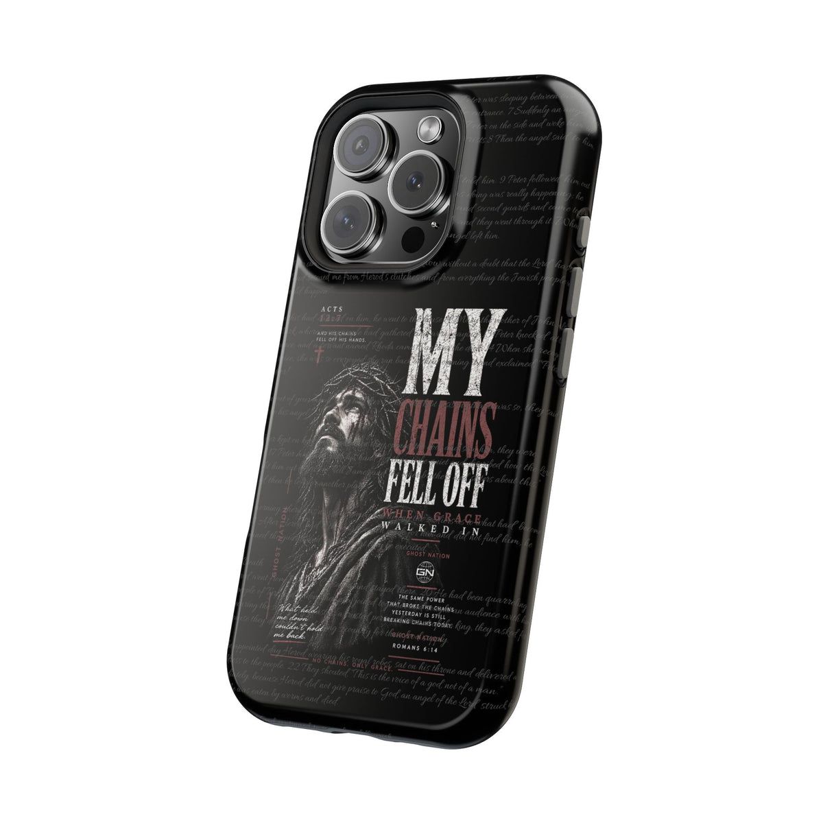 MAGNETIC TOUGH PHONE CASE, ACTS 12:7