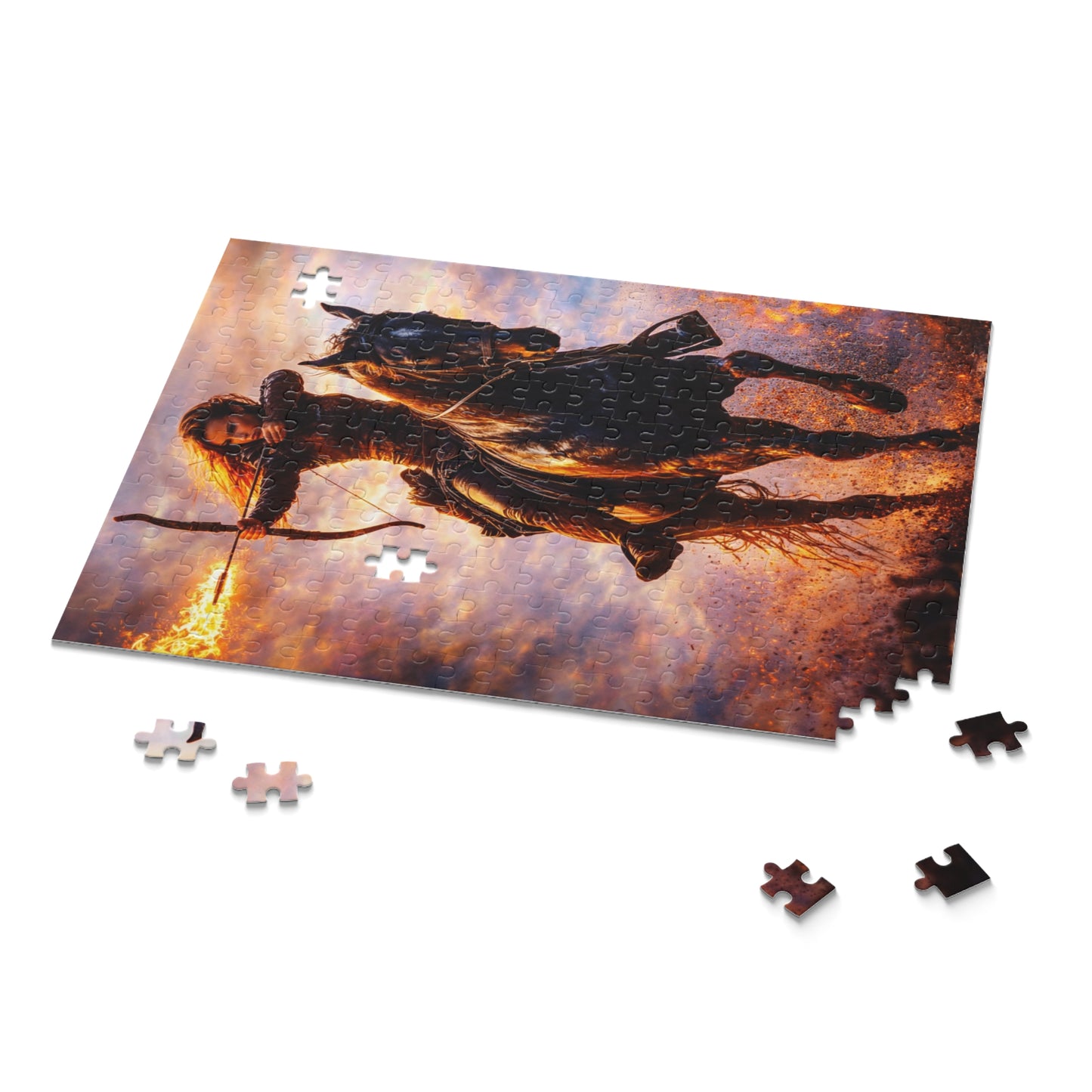 Flame Rider Fantasy Art Jigsaw Puzzle