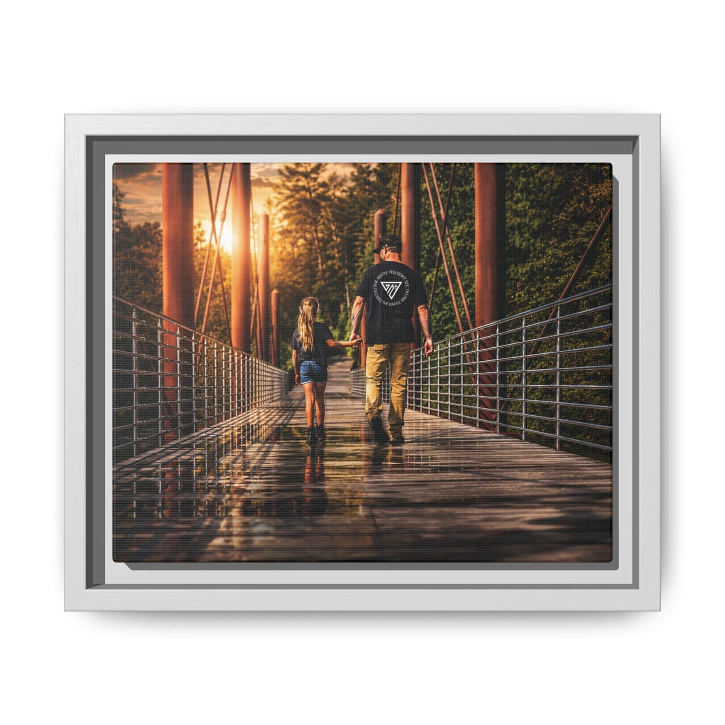 Framed Matte Canvas Print — "The Best Memories Aren't Planned" Wall Art