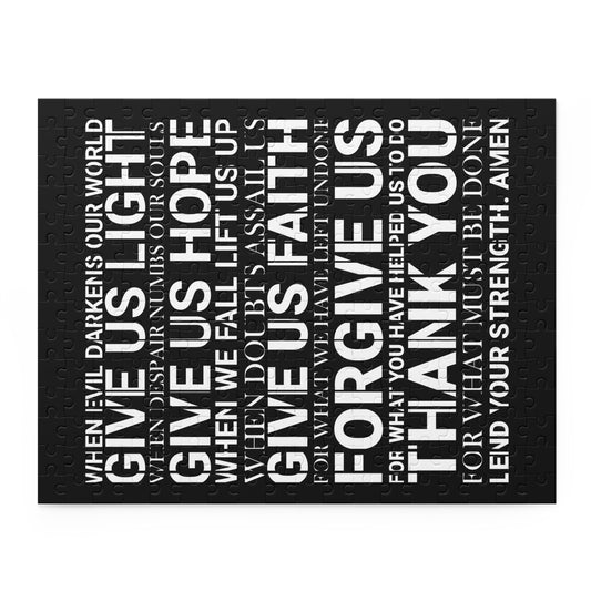 Christian Prayer Jigsaw Puzzle I Genesis Collection I Faith Typography Art