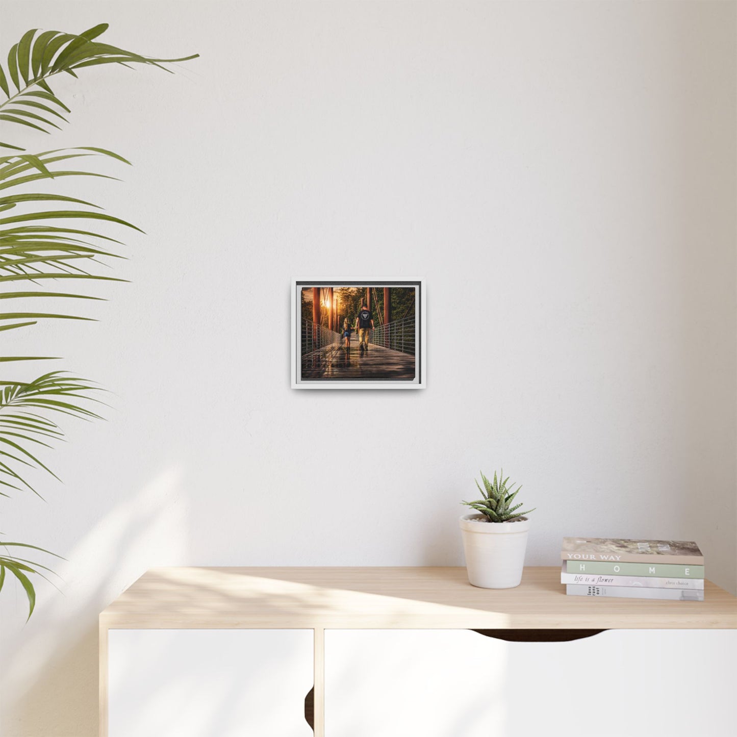 Framed Matte Canvas Print — "The Best Memories Aren't Planned" Wall Art