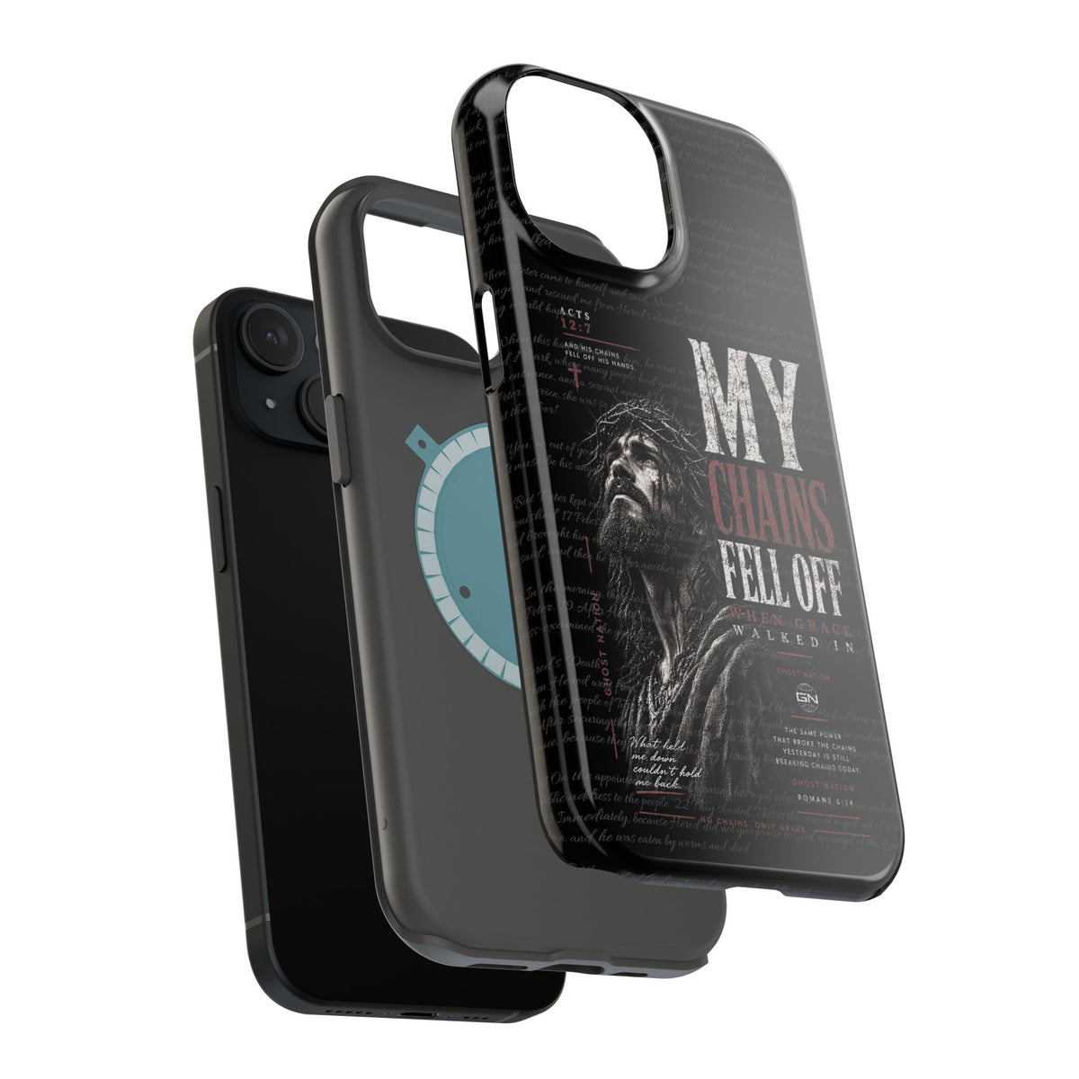 MAGNETIC TOUGH PHONE CASE, ACTS 12:7