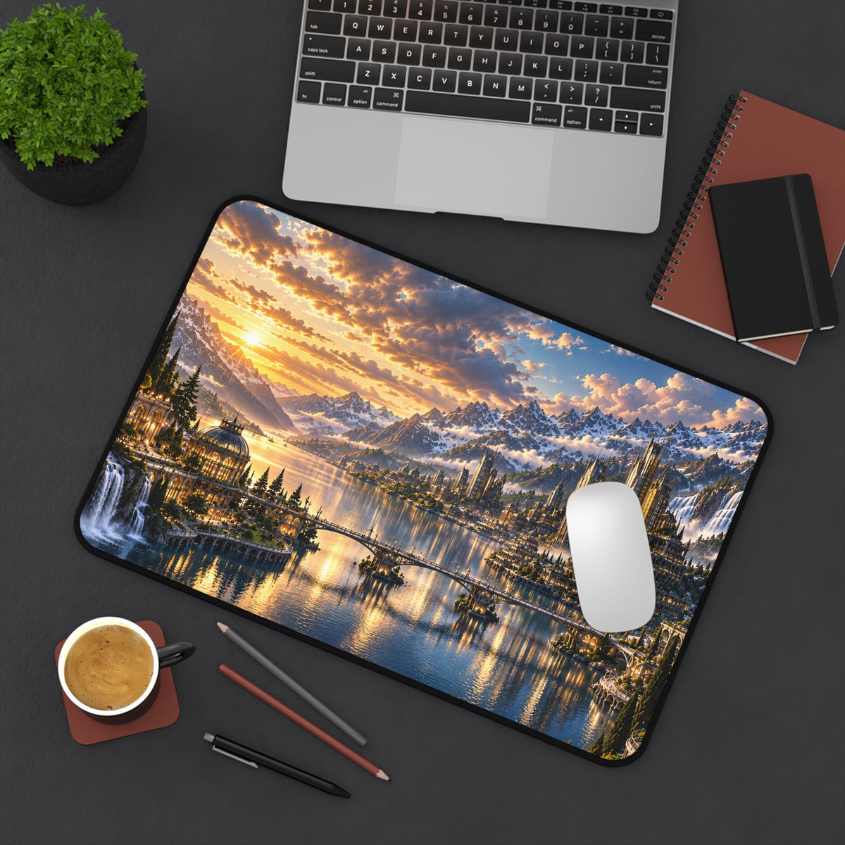 LUMIÈRE SUNSET CITY DESK MAT