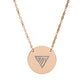 Triangle Emblem Circle Necklace