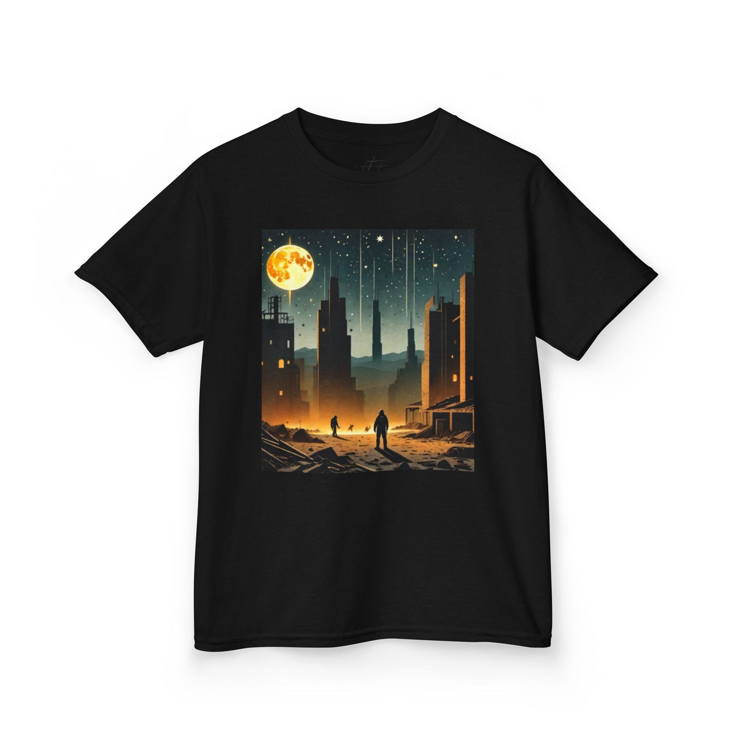 Falling Stars Kids Tee | Sci‑Fi Skyline I Genesis Collection