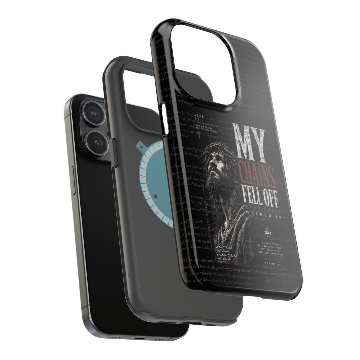 MAGNETIC TOUGH PHONE CASE, ACTS 12:7