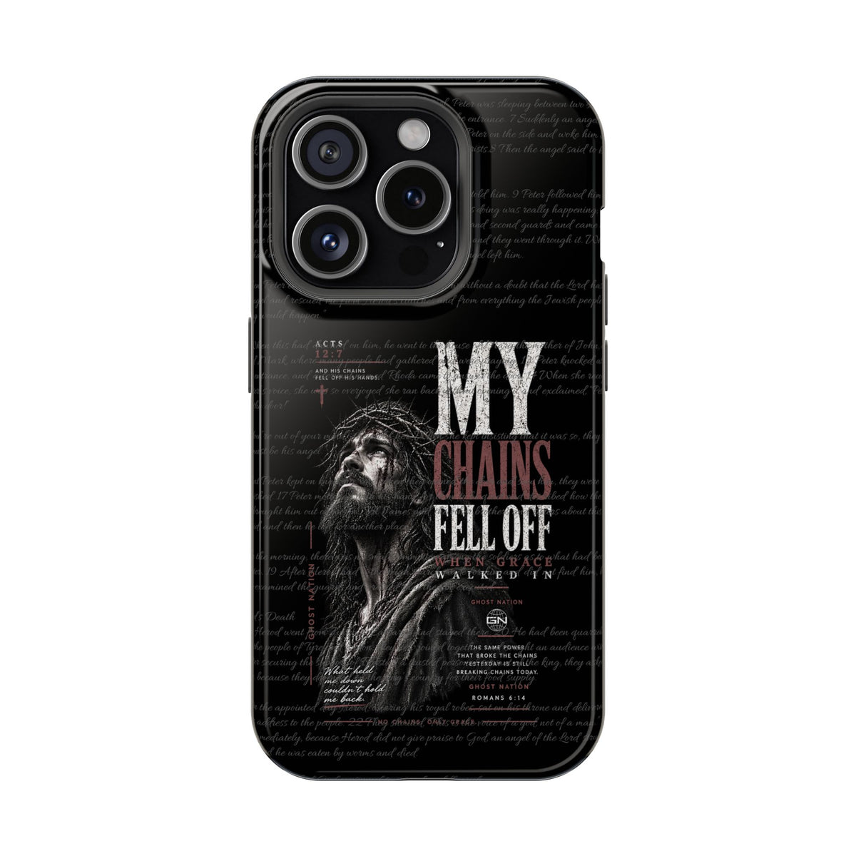 MAGNETIC TOUGH PHONE CASE, ACTS 12:7